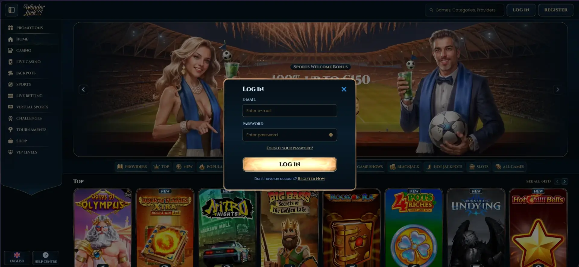 Wonderluck Login