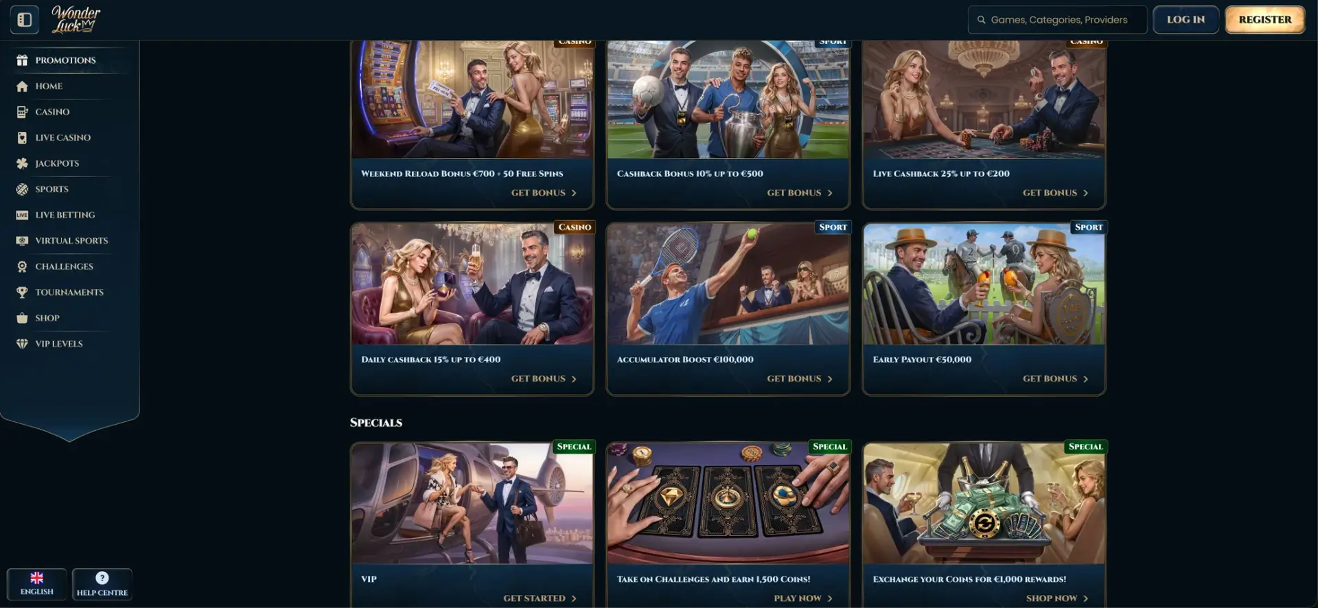 Wonderluck Promotions Specials